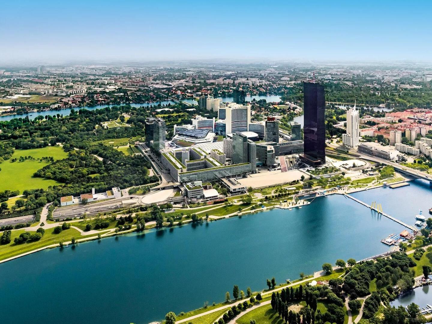 U1 Alte Donau Old Danube City Apartment 2 Вена Экстерьер фото
