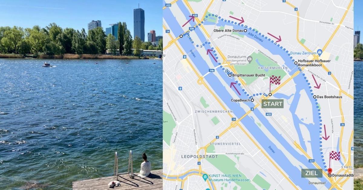 U1 Alte Donau Old Danube City Apartment 2 Вена Экстерьер фото
